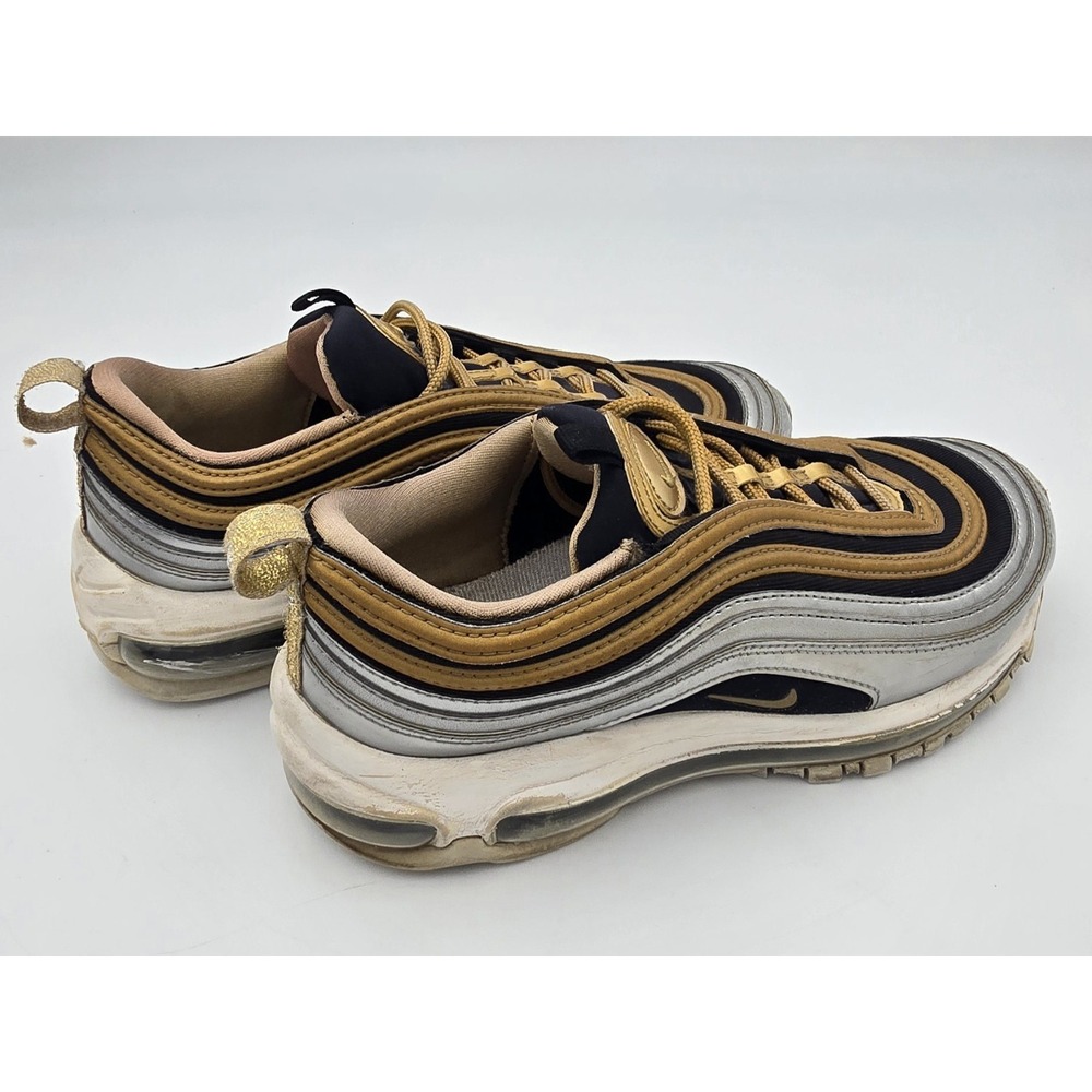 Nike Air Max 97 Metallic Gold Silver Training Shoes AQ4137-700 Womens Size‎ 7 - Picture 7 of 14